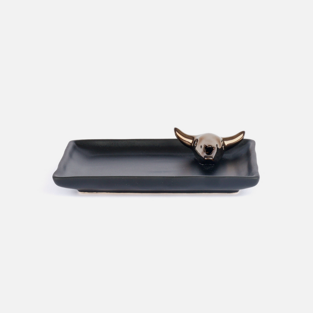 Biltong Tray Small - Black & Bronze