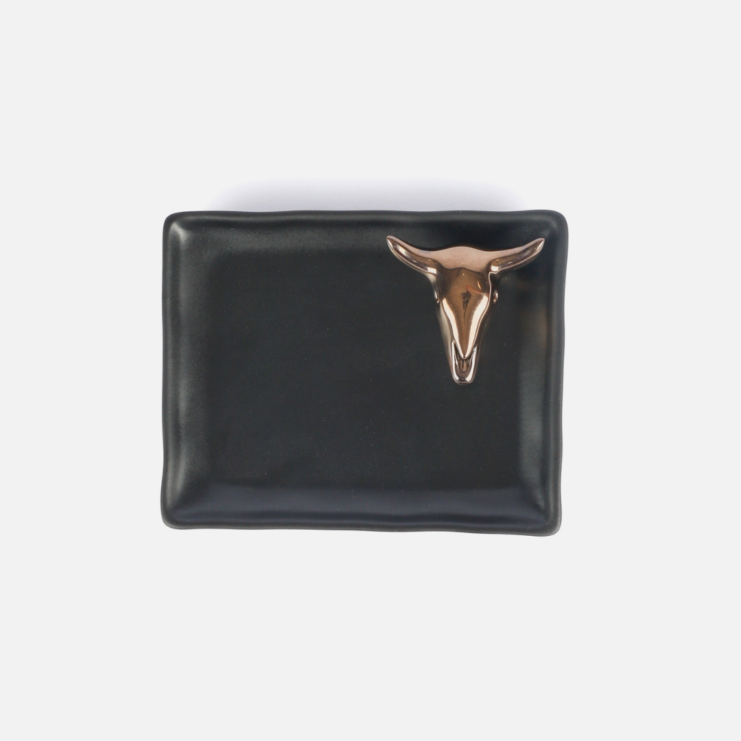 Biltong Tray Small - Black & Bronze