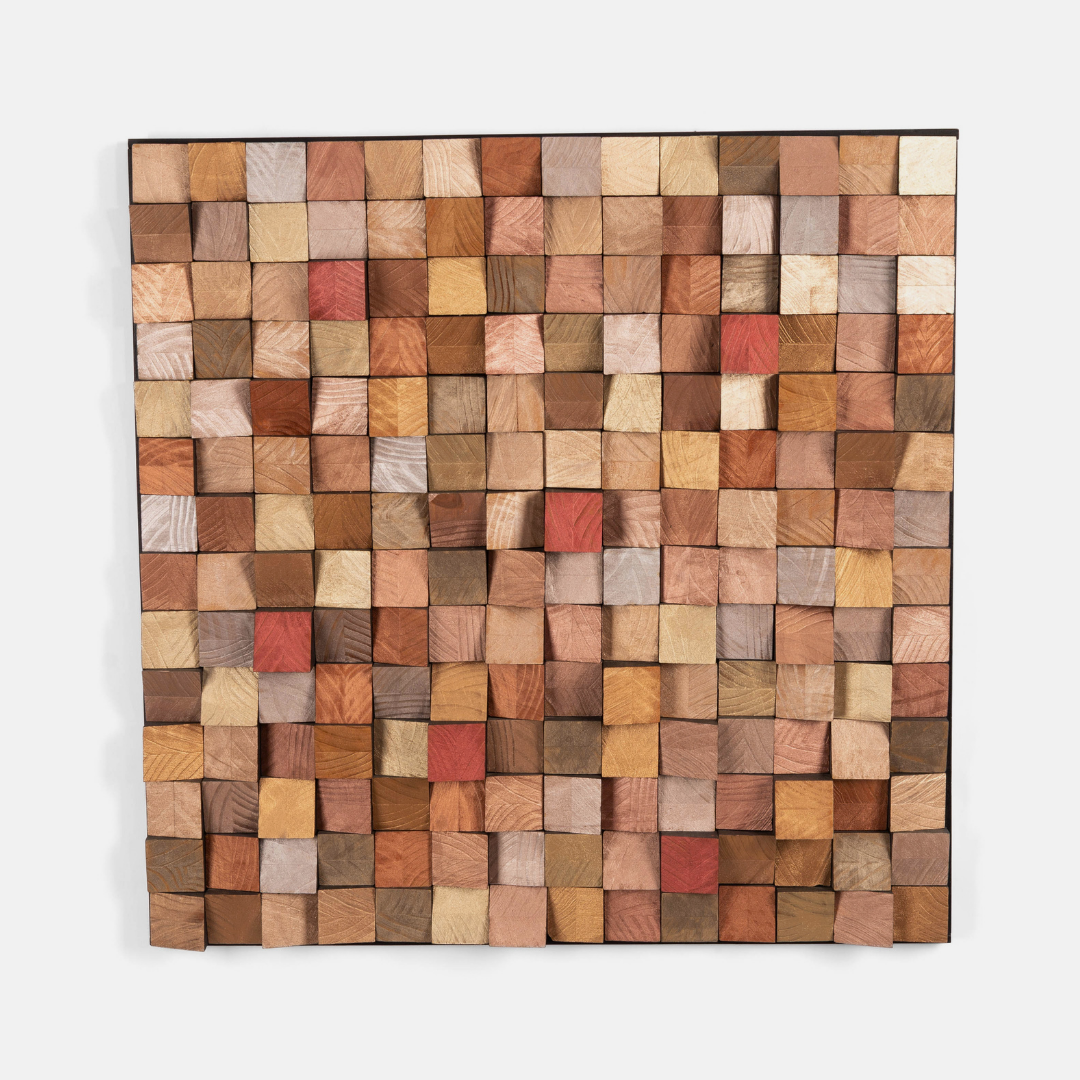 Blocks Wall Art - Liquid Metal
