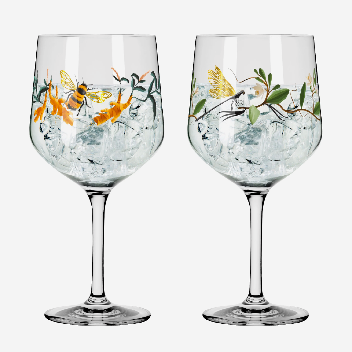 Botanic Glamour Gin Glass Set - Joyanne Horscroft
