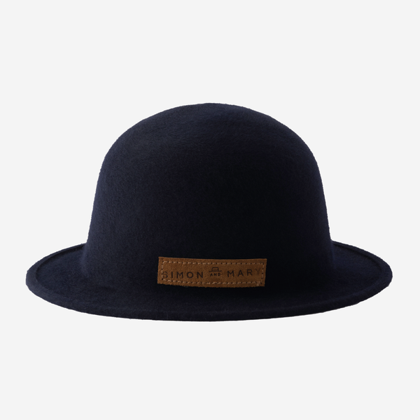 Navy blue bowler hat hotsell