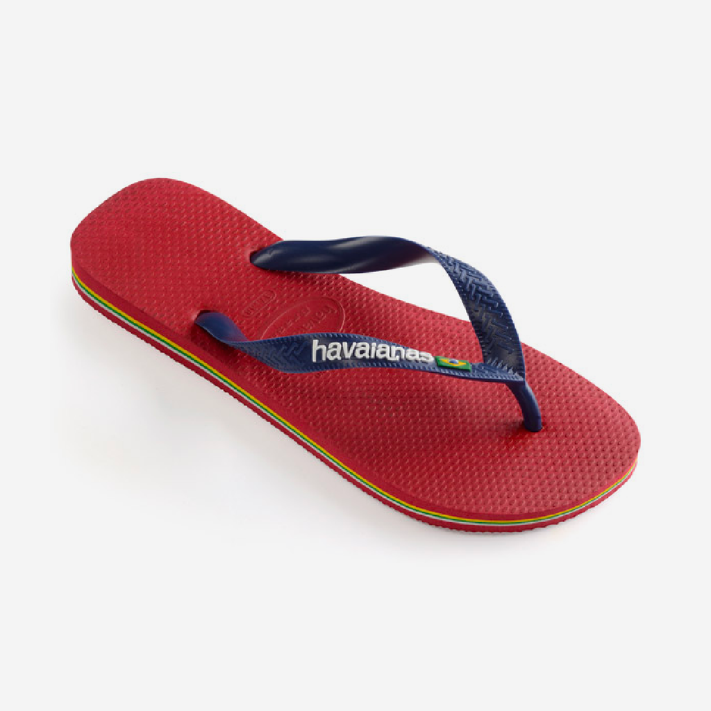 Red havaianas 2025 flip flops