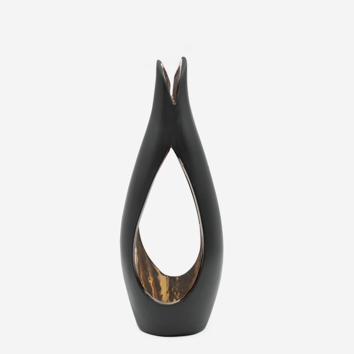 Tulip Candle Holder - Black