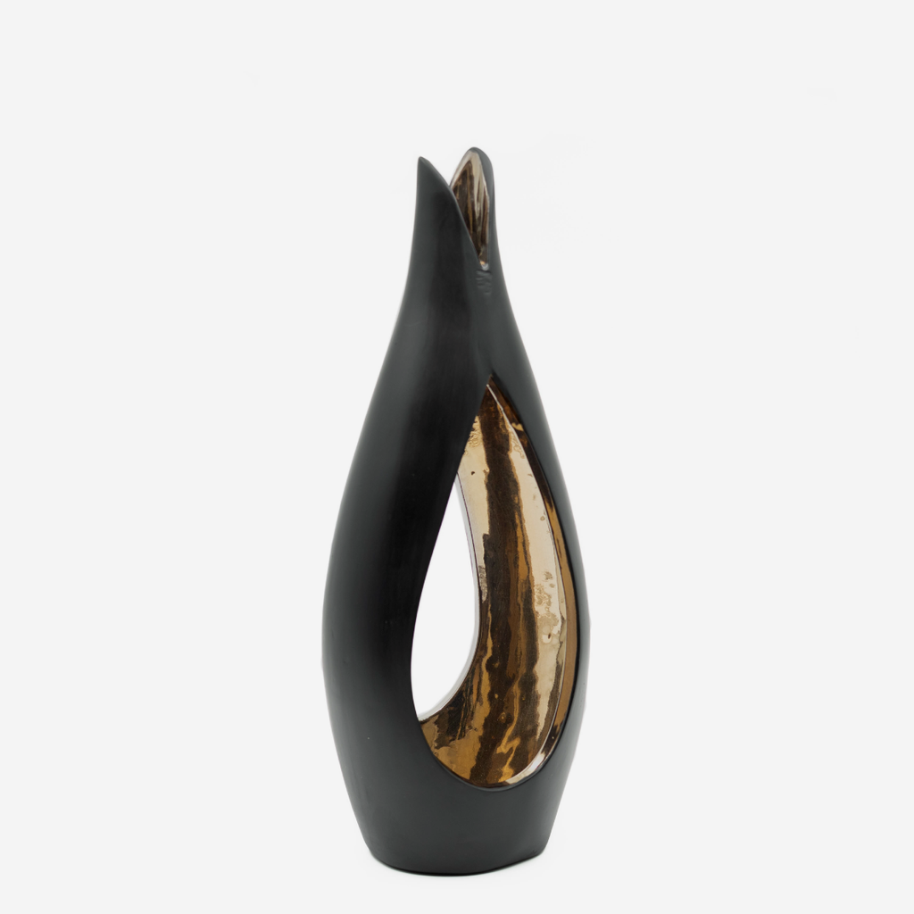 Tulip Candle Holder - Black