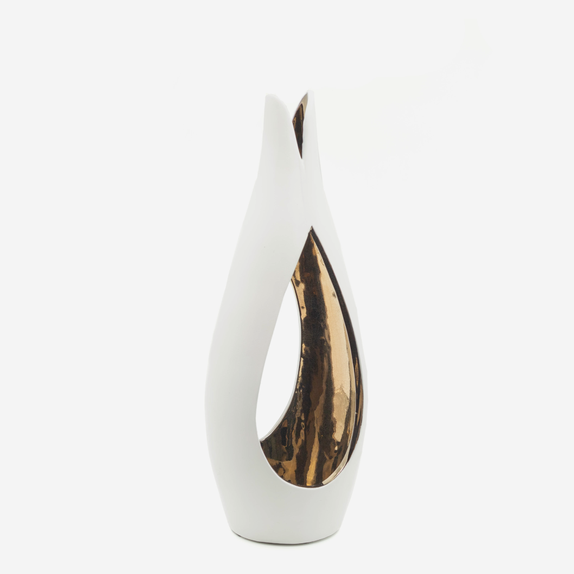 Tulip Candle Holder - White