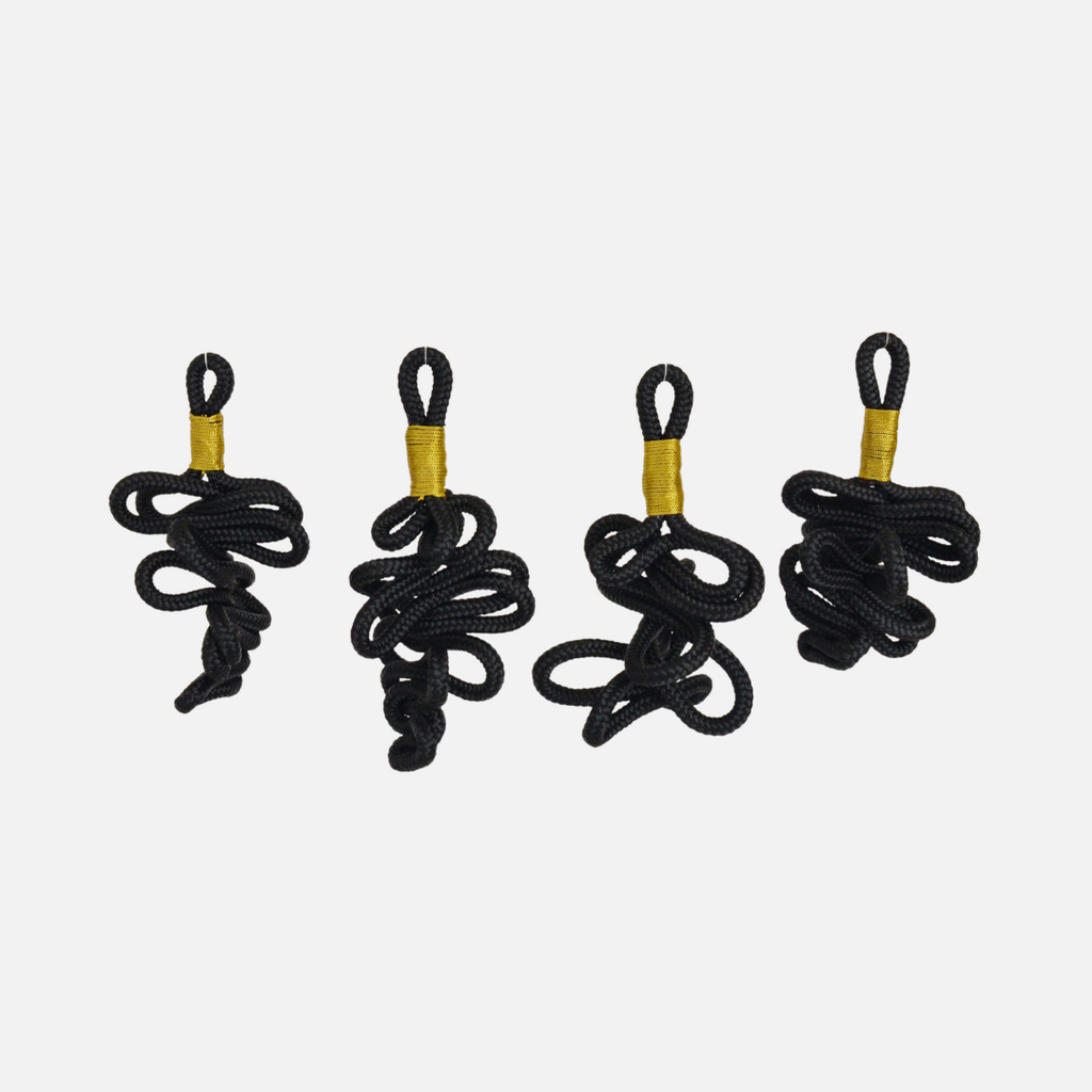 Christmas Decorations (Set of 4) - Black