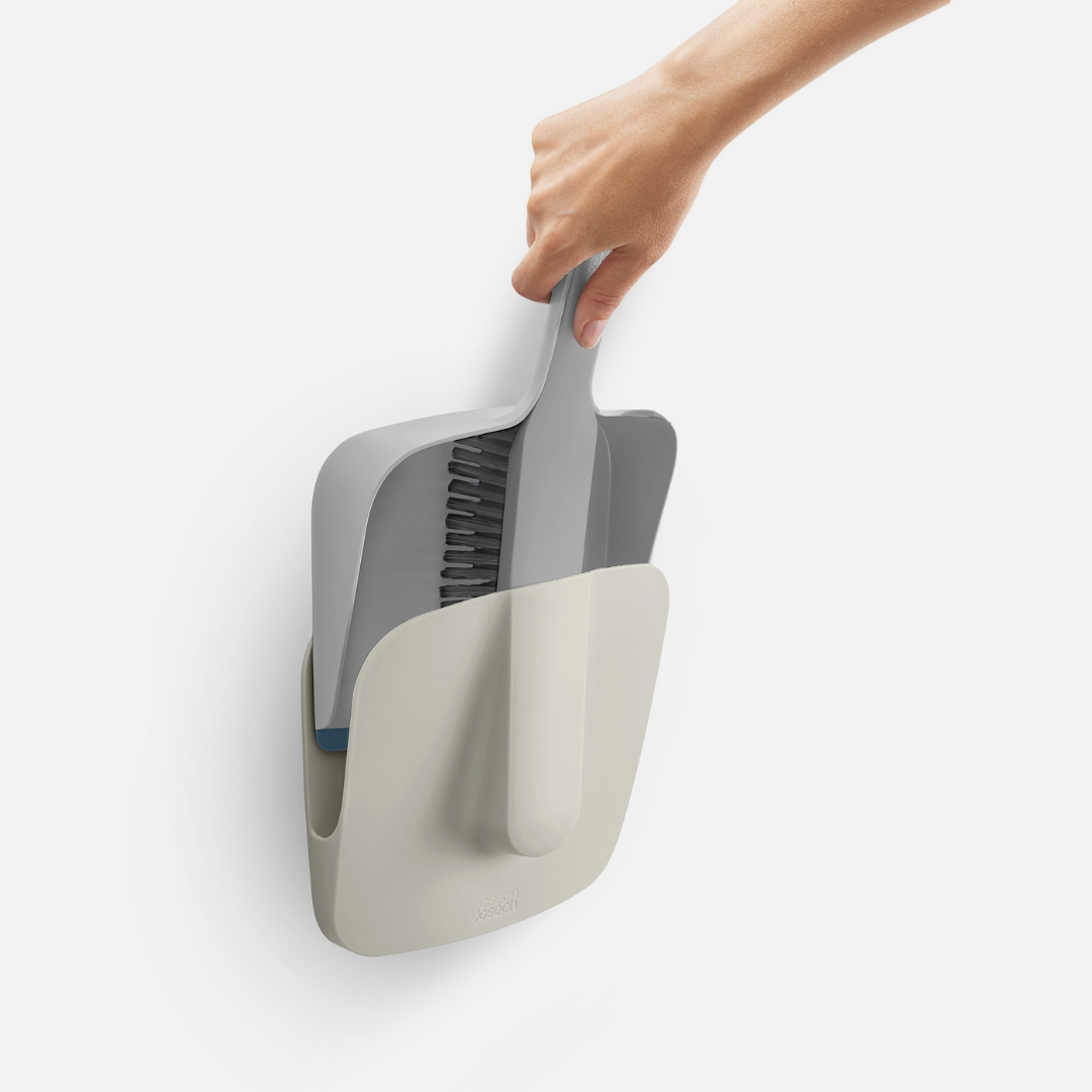 CleanTech™ Wall-Mounted Dustpan & Brush Set