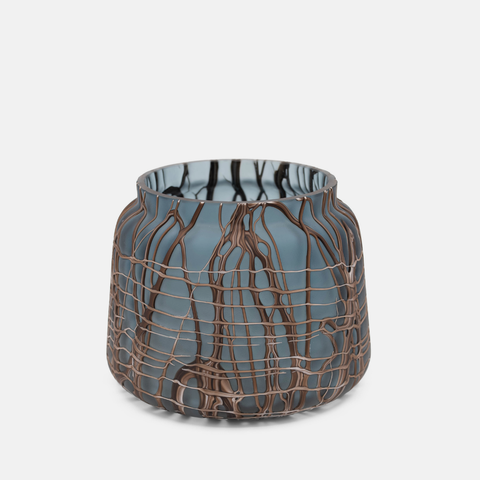 Cocoa Ripple Vase - Short