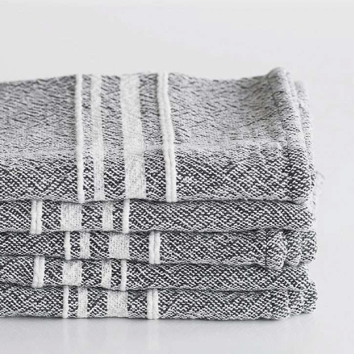 Contemporary Small Towel - Charcoal