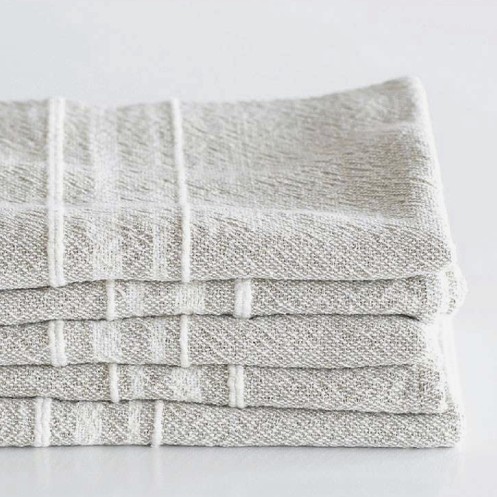 Contemporary Small Towel - Stone