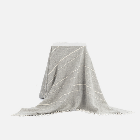 Contemporary Throw - Charcoal