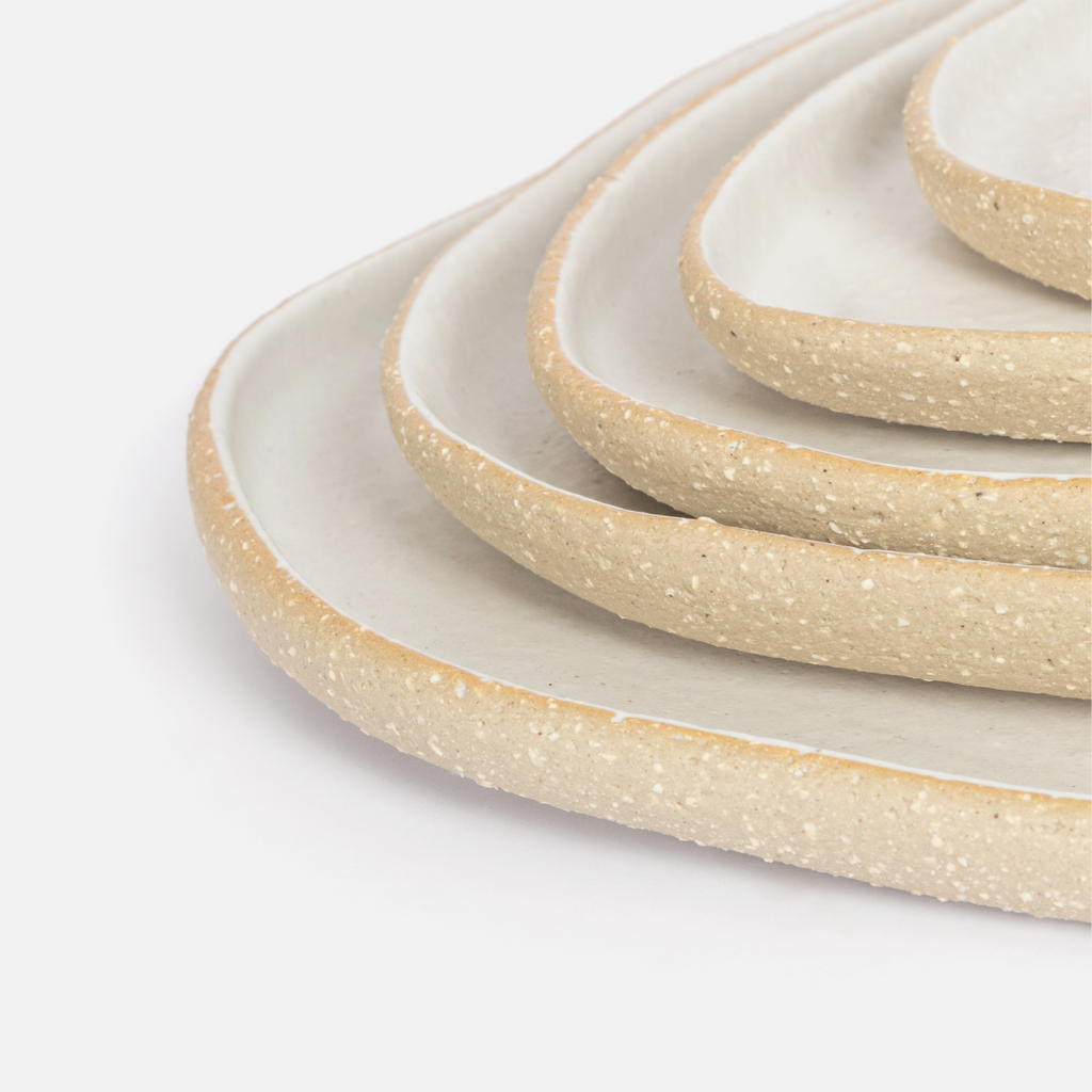 Contour 5 Piece Platter Set - Matte White