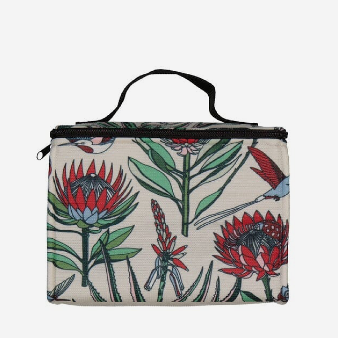 Cooler Bag - Bloom Red On Cream