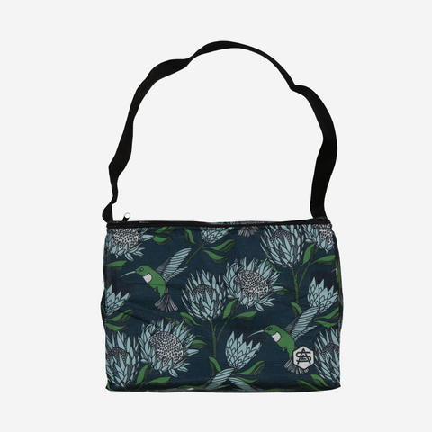 Cooler Bag - Protea Blue On Gunmetal