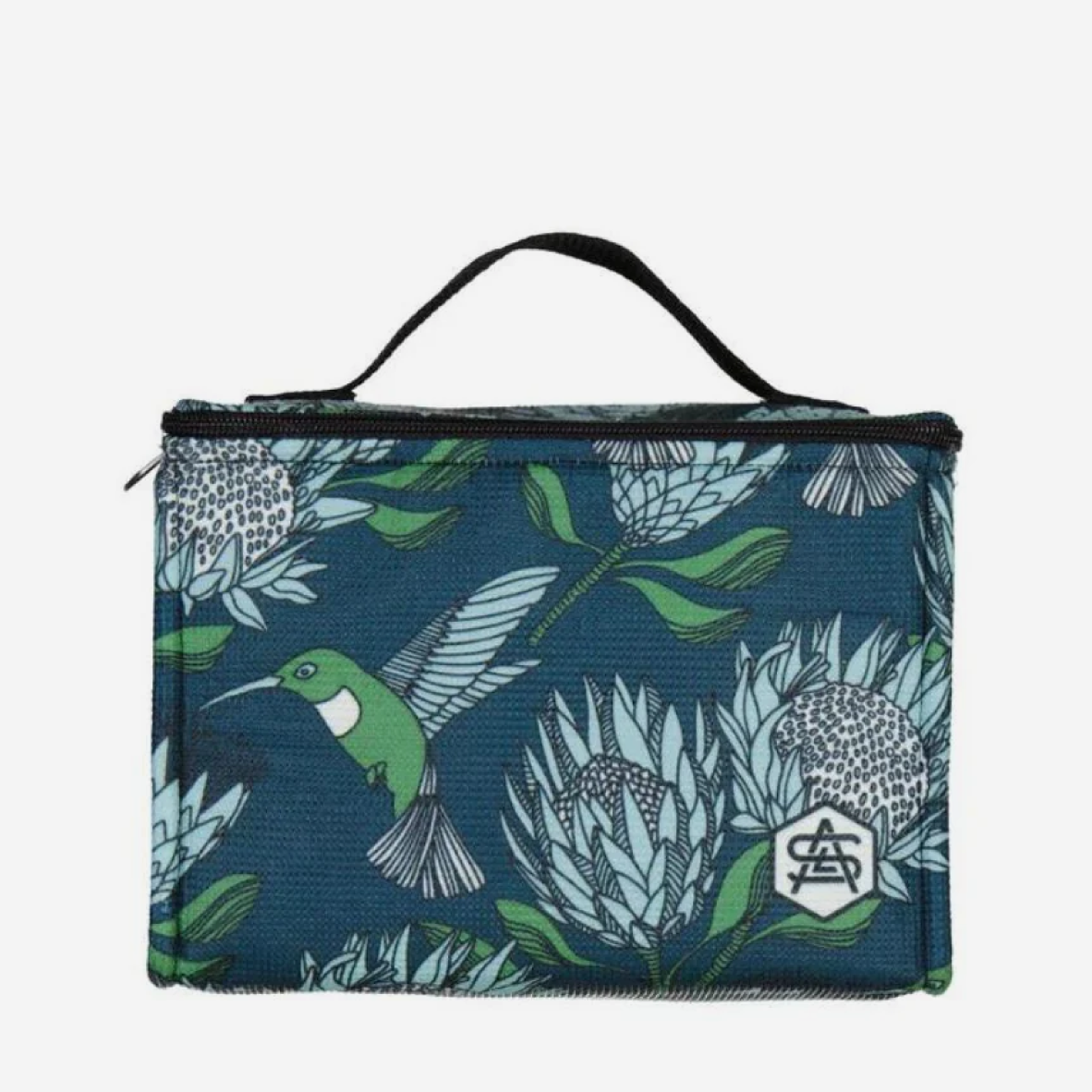 Cooler Bag - Protea Blue On Gunmetal