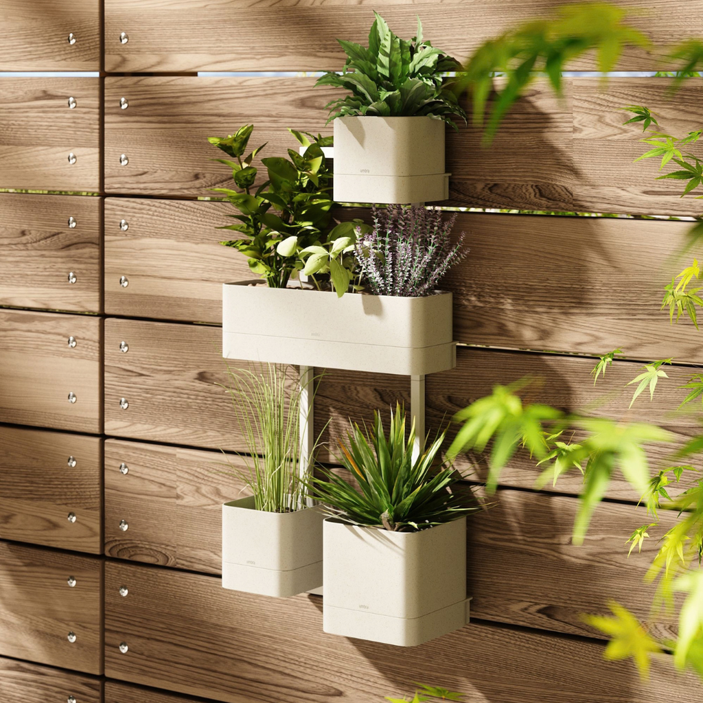 Cubiko Wall Planter - White