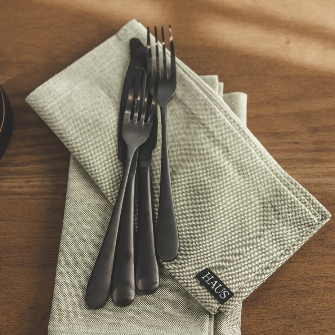 Cuisine Cutlery Set 20 Pcs - Matte Black