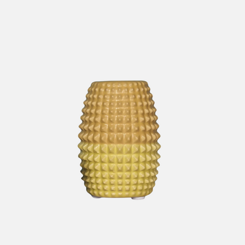 Yellow Pineapple Ceramic Candle Holder