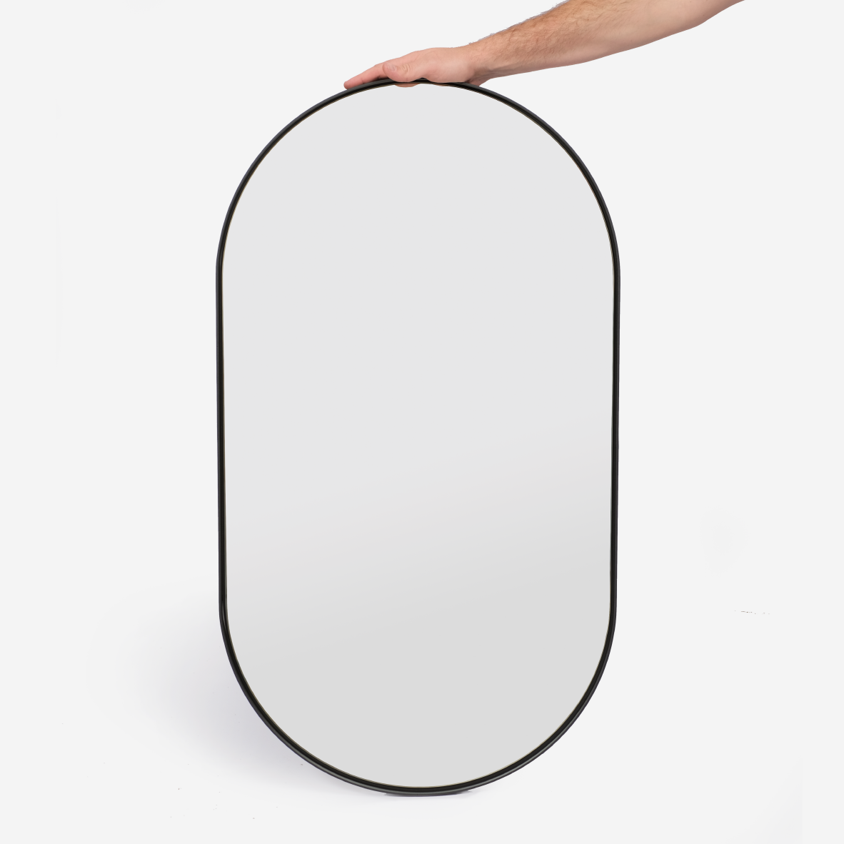 Deep Frame Pill Mirror + LED