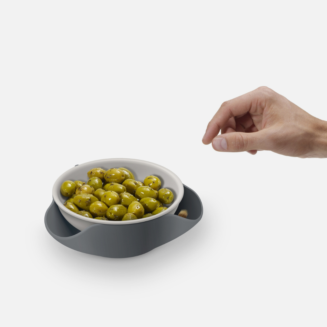 Double-Dish™ Serving Bowl - Grey