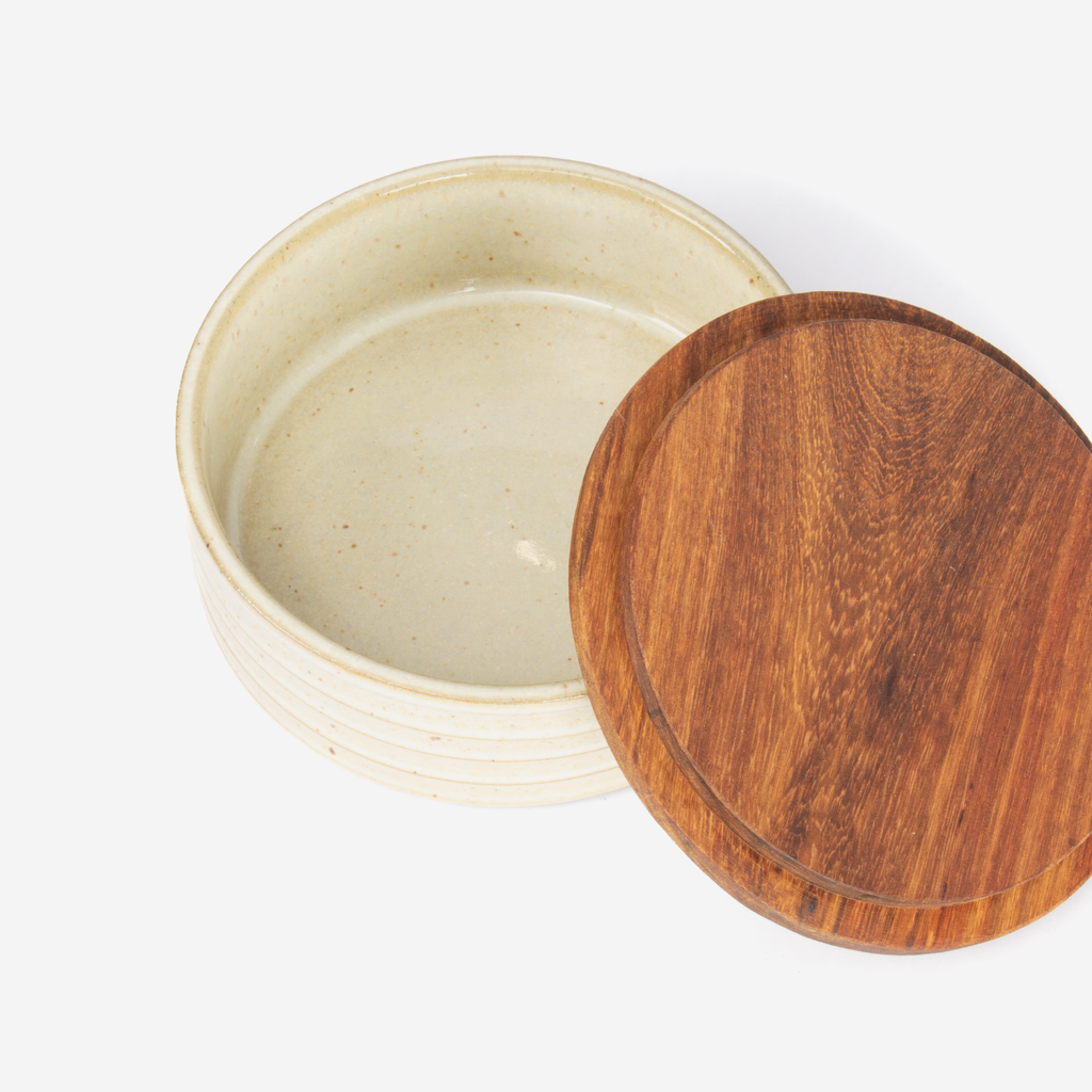 Dry Goods Jar & Lid / Low - Oatmeal