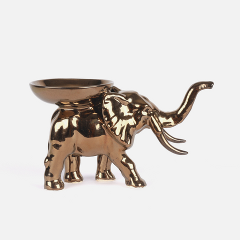 Elephant Candle Holder - Bronze