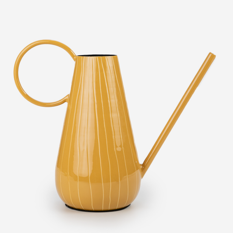 Stripe Water Can - Mustard