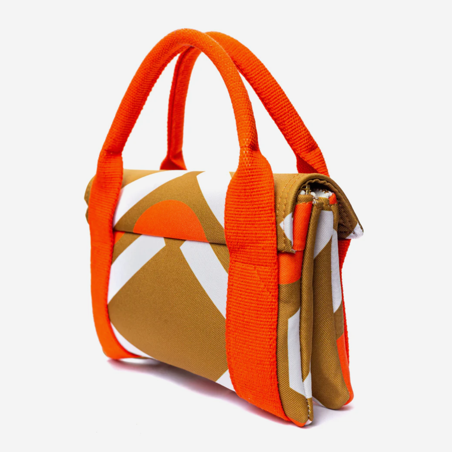 Farm Mini Brief Handbag - Green/Orange