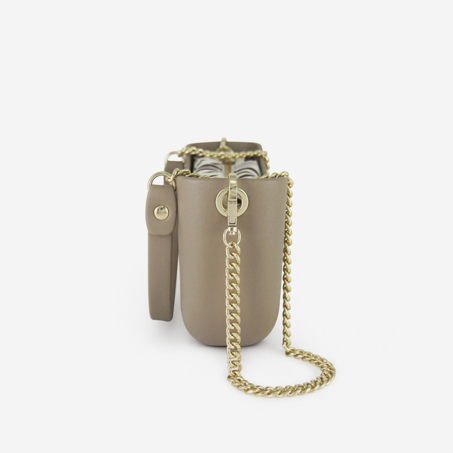 Classic Handbag - Stone - Gold Chain