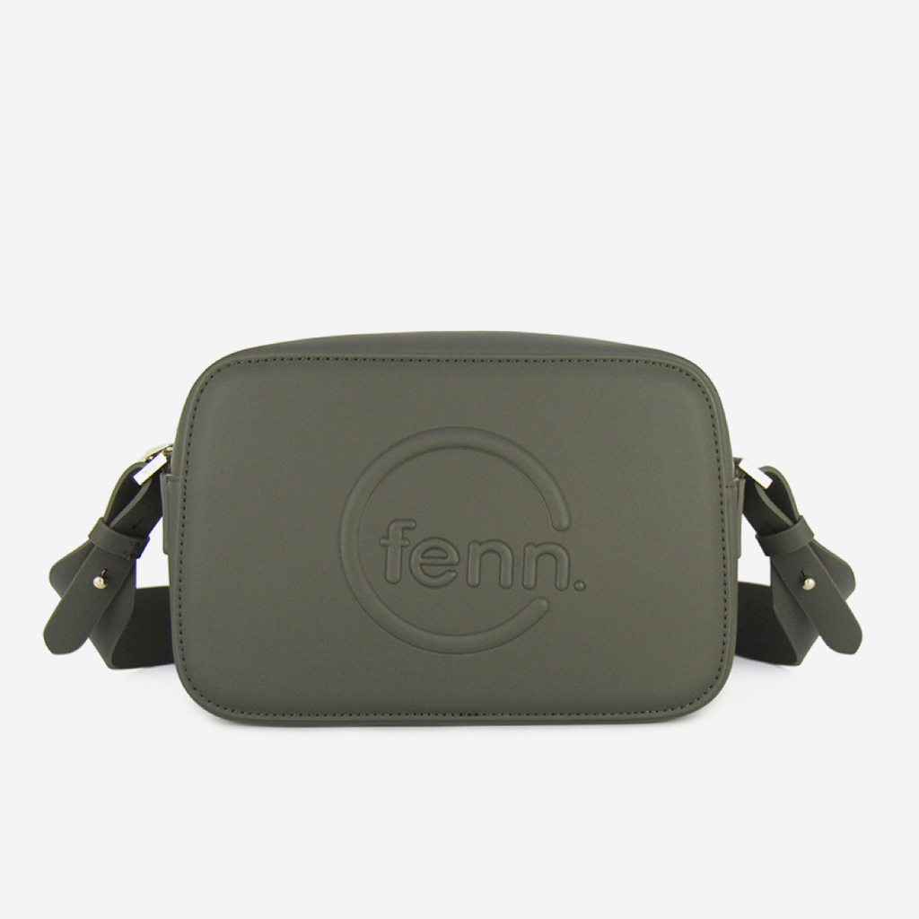 Crossbody Bag - Army Green - Gold Zip