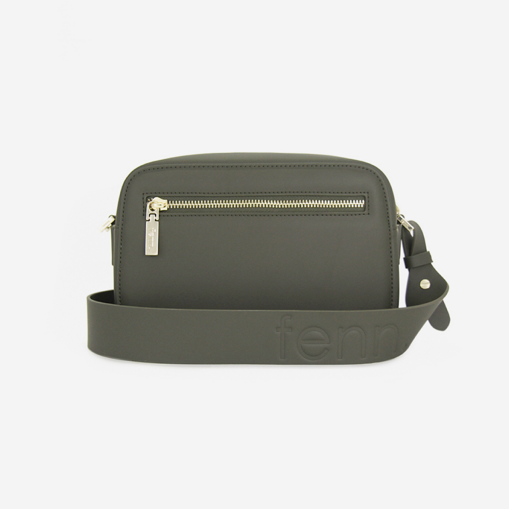 Crossbody Bag - Army Green - Gold Zip