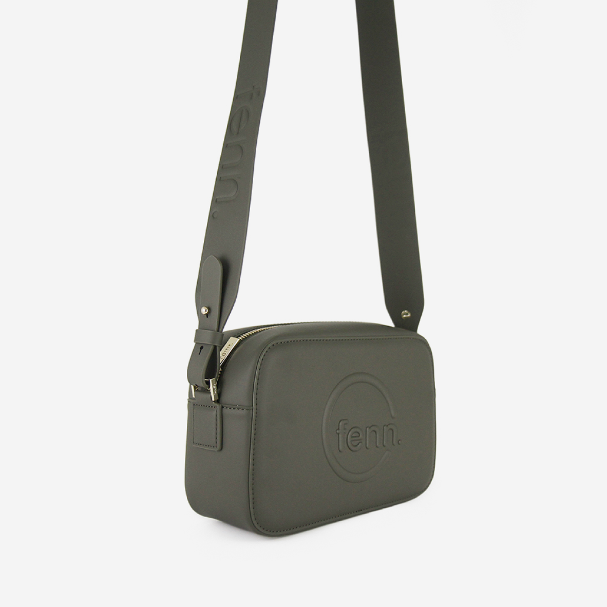 Crossbody Bag - Army Green - Gold Zip