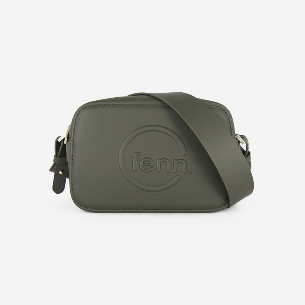 Crossbody Bag - Army Green - Gold Zip