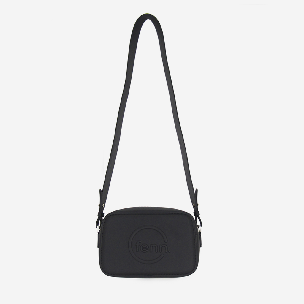 Crossbody Bag - Black - Gold Zip