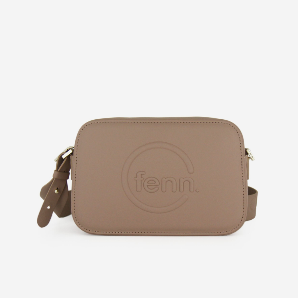 Crossbody Bag - Cappuccino - Gold Zip