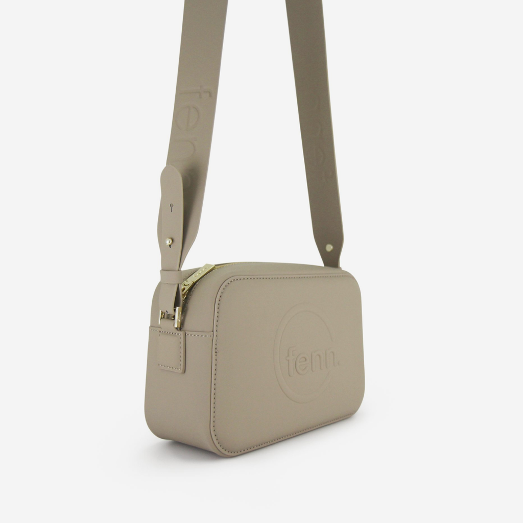 Crossbody Bag - Stone - Gold Zip