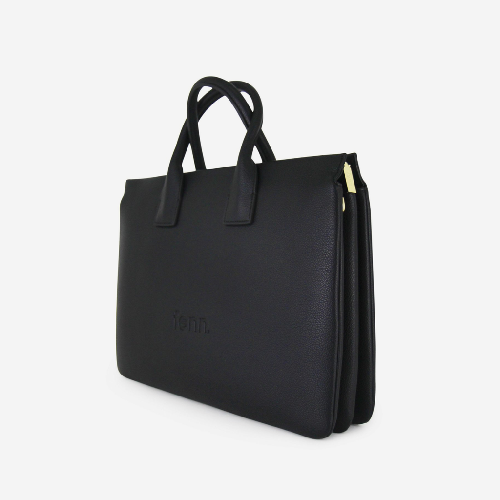 Laptop Bag - Black - Gold Zip