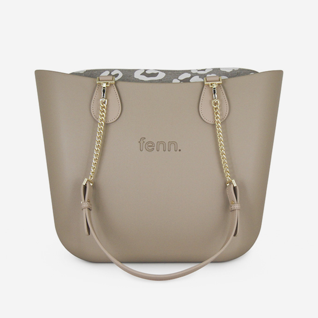Original Handbag - Stone - Cloud Inner - Light Stone Handle - Gold Chain