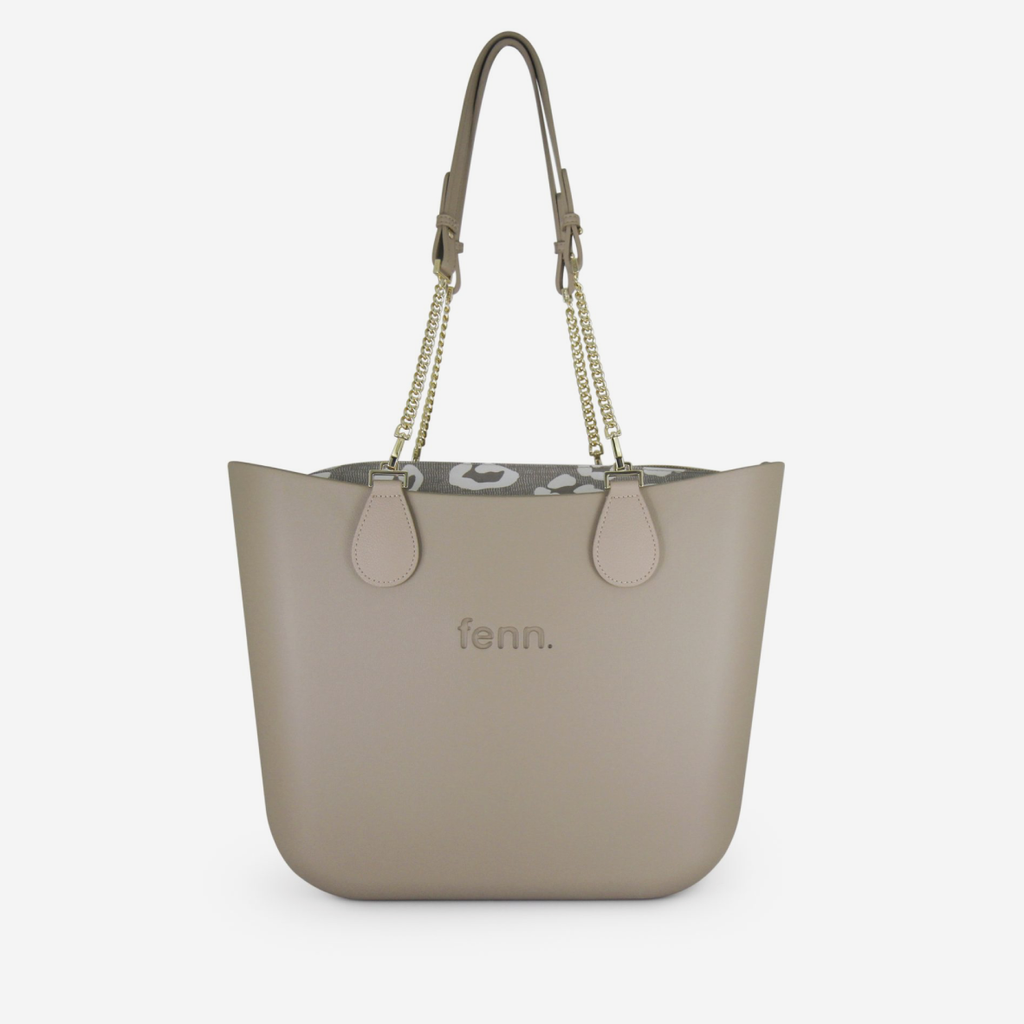Original Handbag - Stone - Cloud Inner - Light Stone Handle - Gold Chain