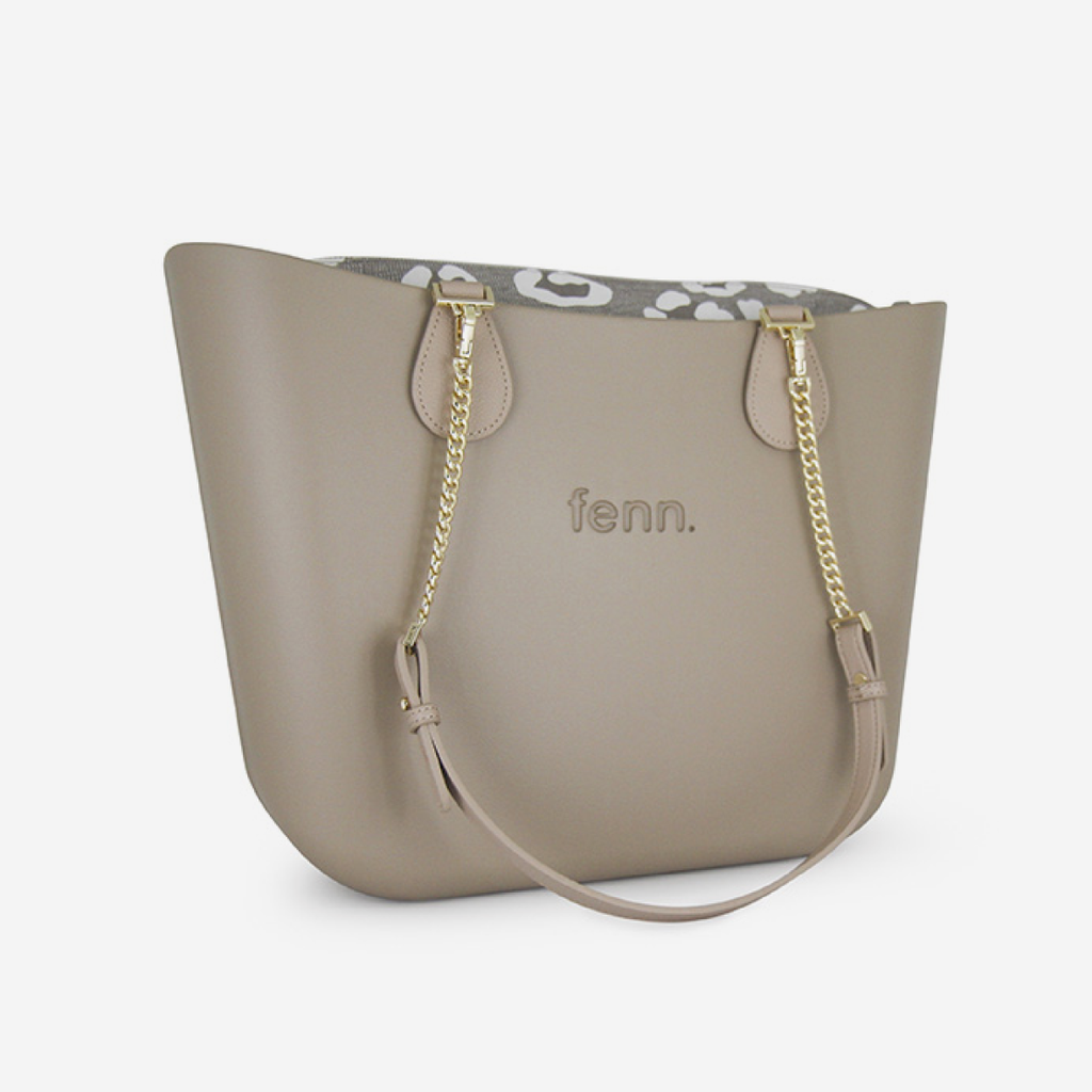 Original Handbag - Stone - Cloud Inner - Light Stone Handle - Gold Chain