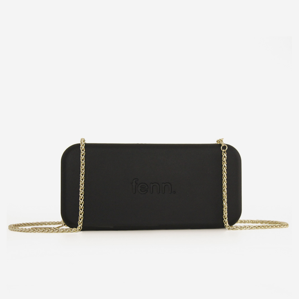 Original Wallet With Gold Chain - Black