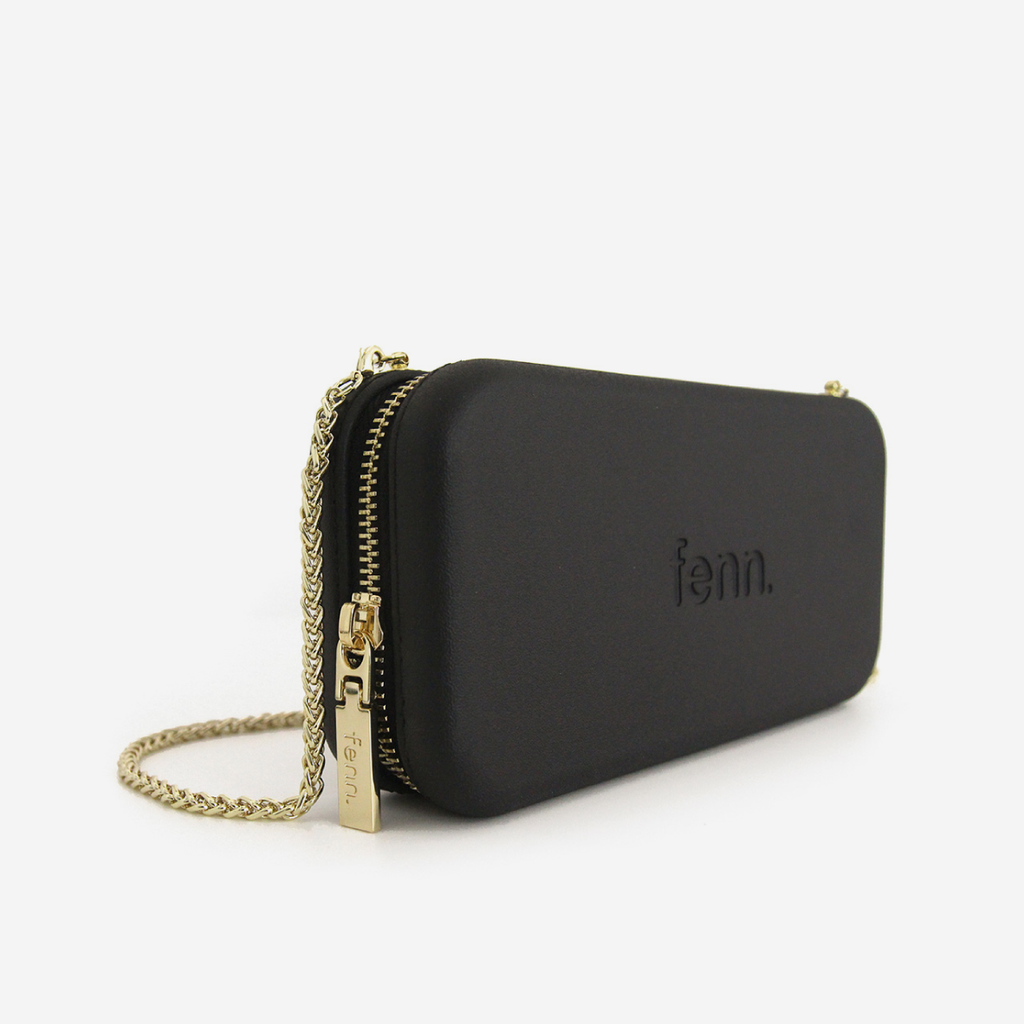 Original Wallet With Gold Chain - Black