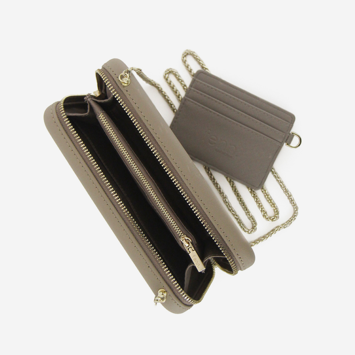 Original Wallet With Gold Chain - Stone