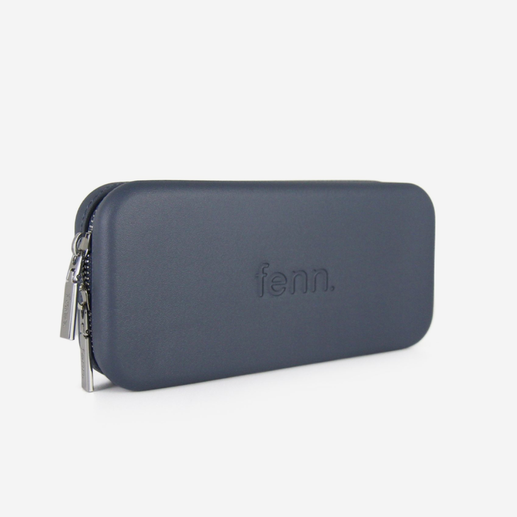 Original Wallet With Silver Zip - Denim