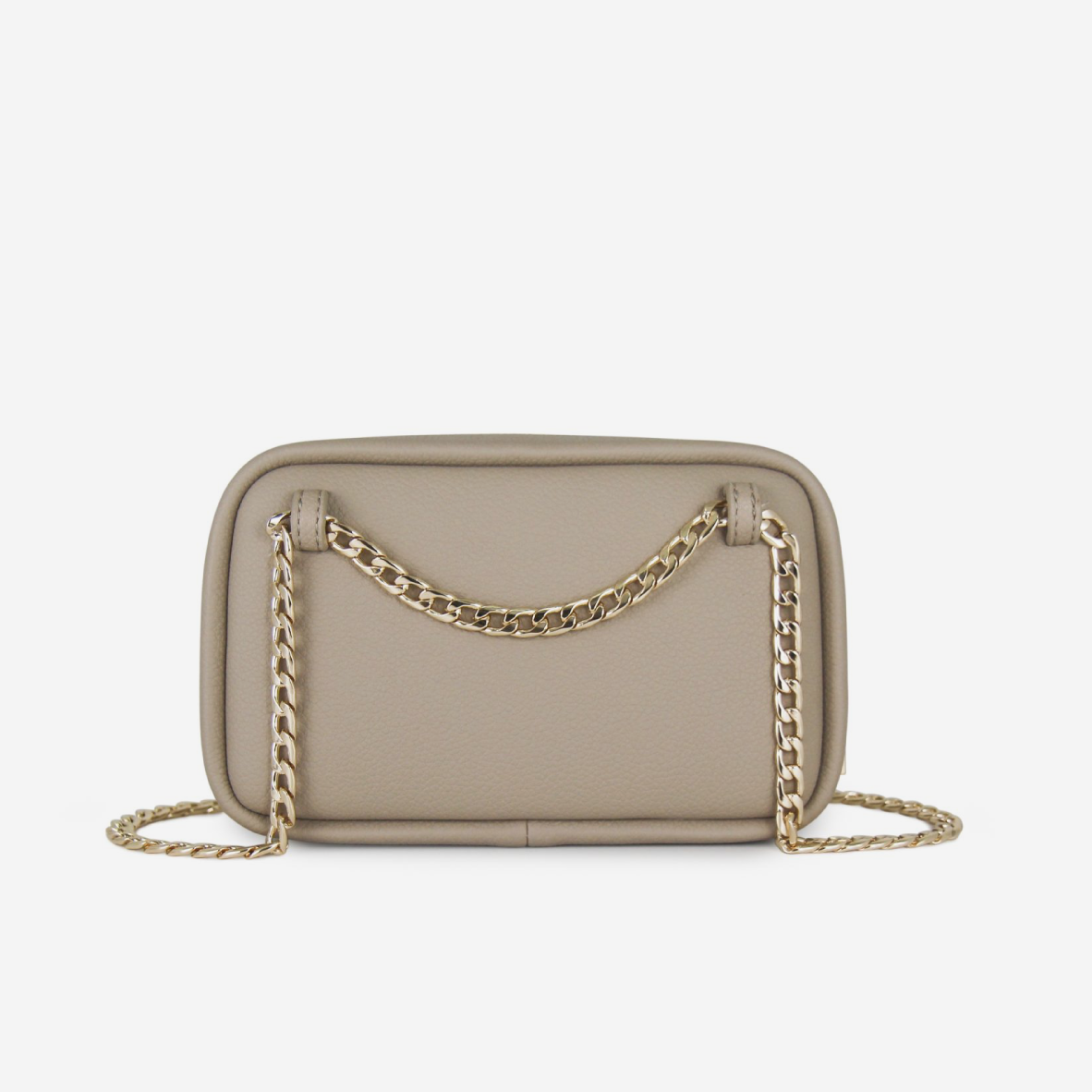 Pouch Bag - Stone - Gold Chain