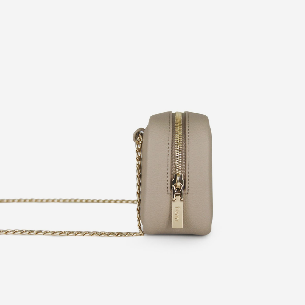Pouch Bag - Stone - Gold Chain