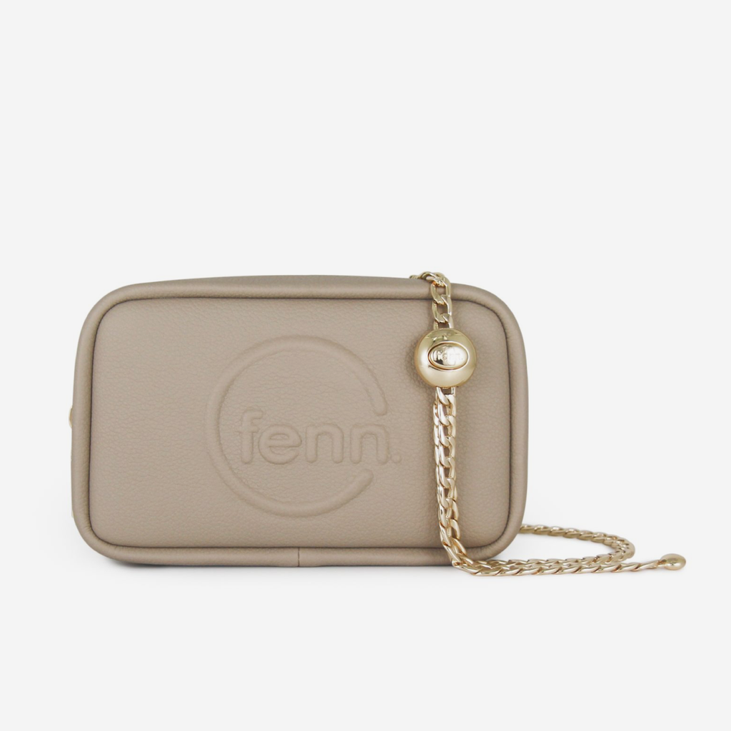 Pouch Bag - Stone - Gold Chain
