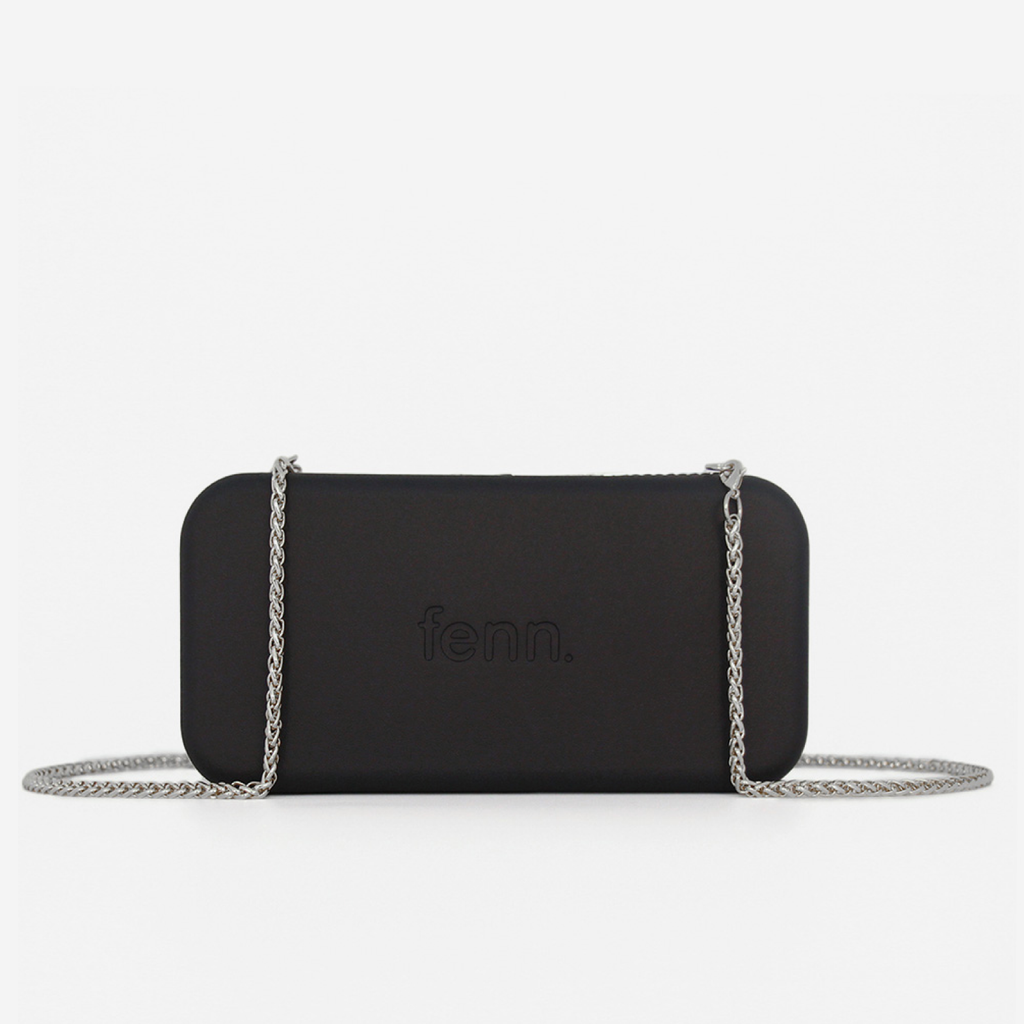 Original Wallet With Silver Chain - Black