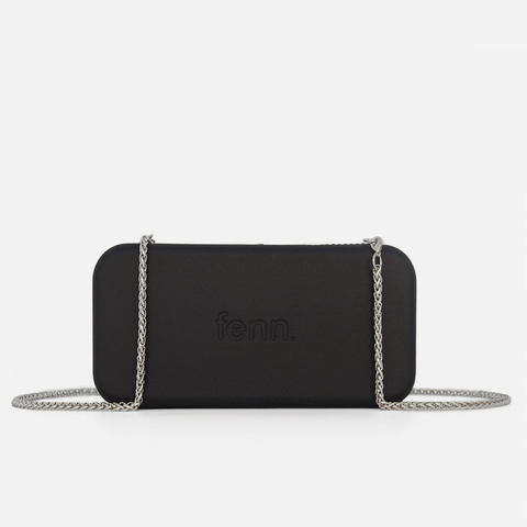 Original Wallet With Silver Chain - Black