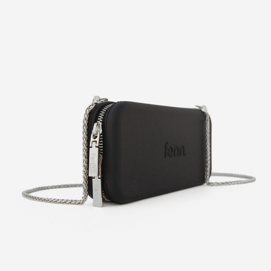 Original Wallet With Silver Chain - Black